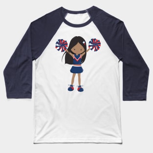 African American Girl, Cheerleaders, Cheerleading Baseball T-Shirt